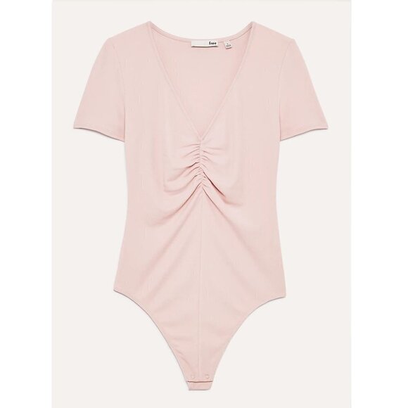 ARITZIA Wilfred Free RUHL BODYSUIT Baby Pink Size XXS - Picture 4 of 13